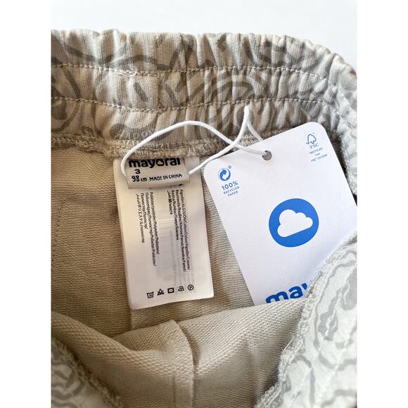 NWT Toddler Boys Mayoral Neutral It's Ok Active Sweat Shorts Size 3 - Picture 3 of 5